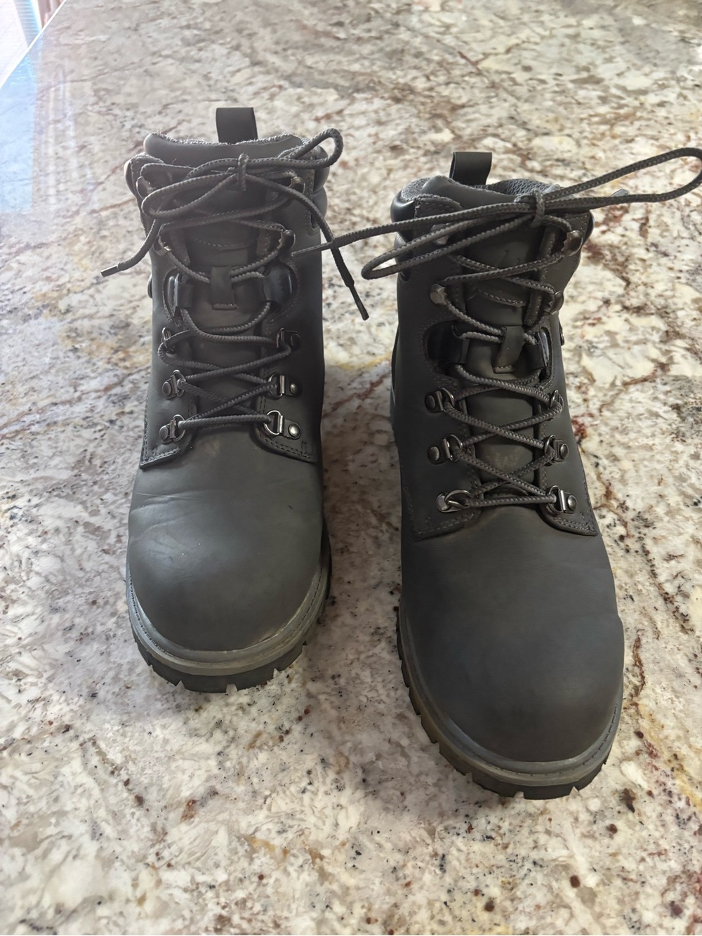 Lugz Men's Dark Gray Lace-Up Outdoor Boots